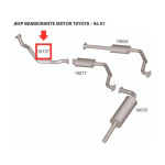 Tubo Do Motor Do Jeep Toyota Bandeirantes 1994/2001 Tubo Do Motor Do Jeep Toyota Bandeirantes 1994/2001